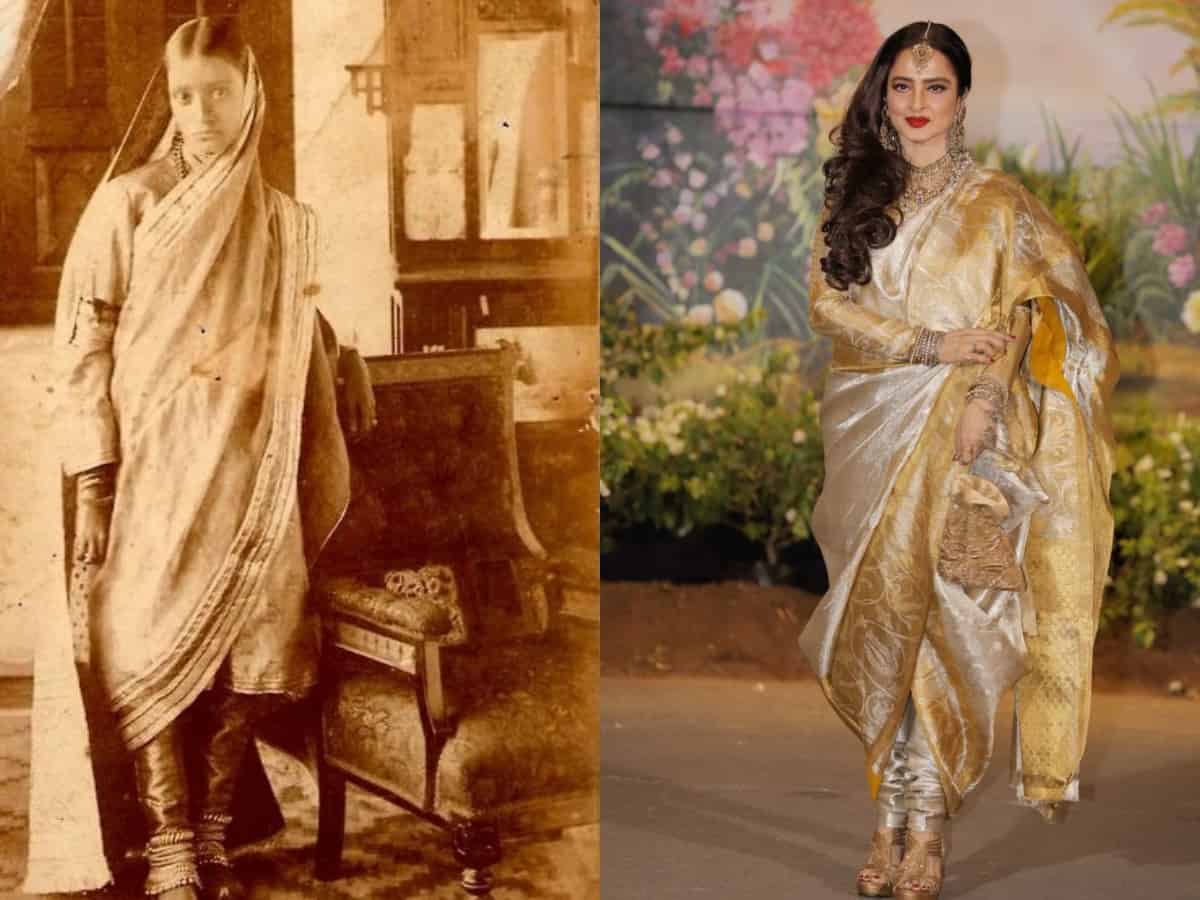 Rekha And Her Love For Hyderabadi Khada Dupatta