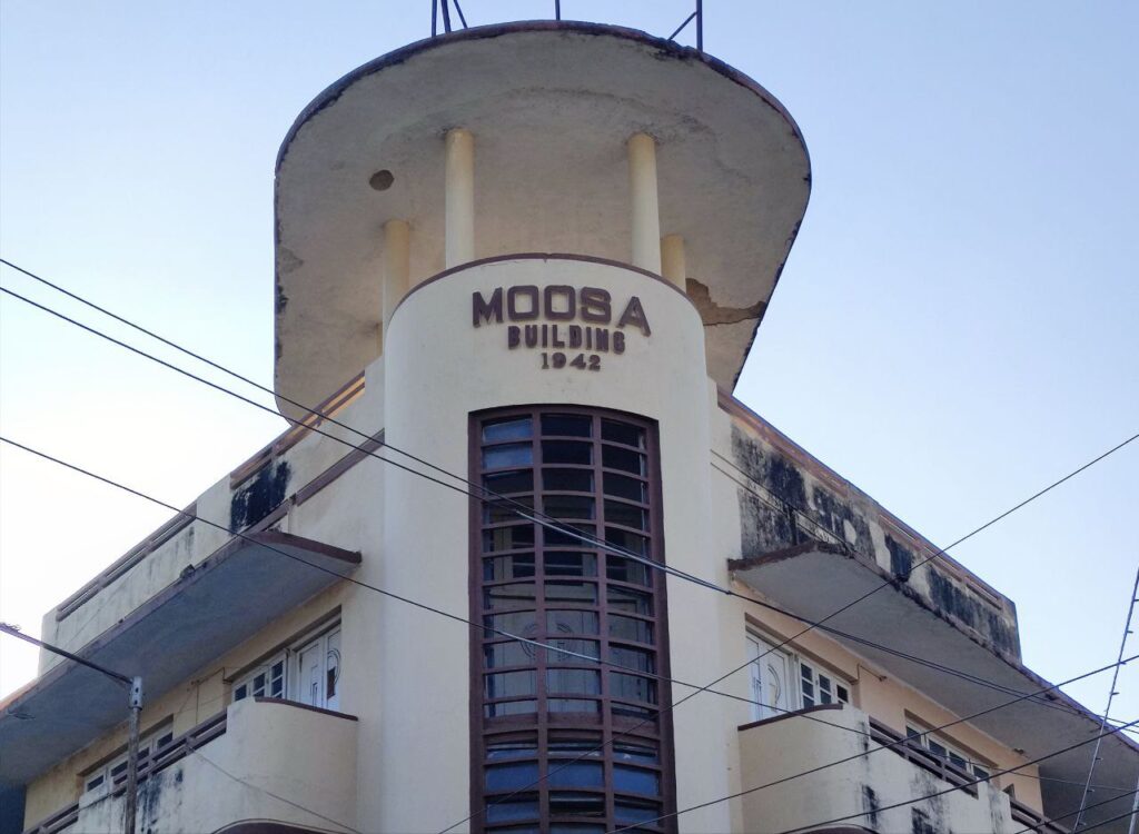 Art Deco building in Hyderabad - the Moosa building in Abids.