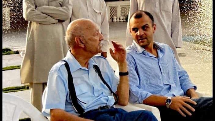 Image of Azam Jah with his late father prince Mukarram Jah.