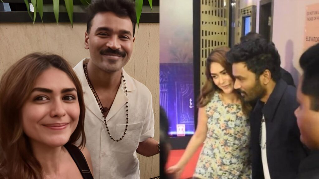 Dhanush and Mrunal Thakur