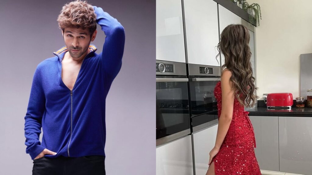 Kartik Aaryan and Karina Kubiliute
