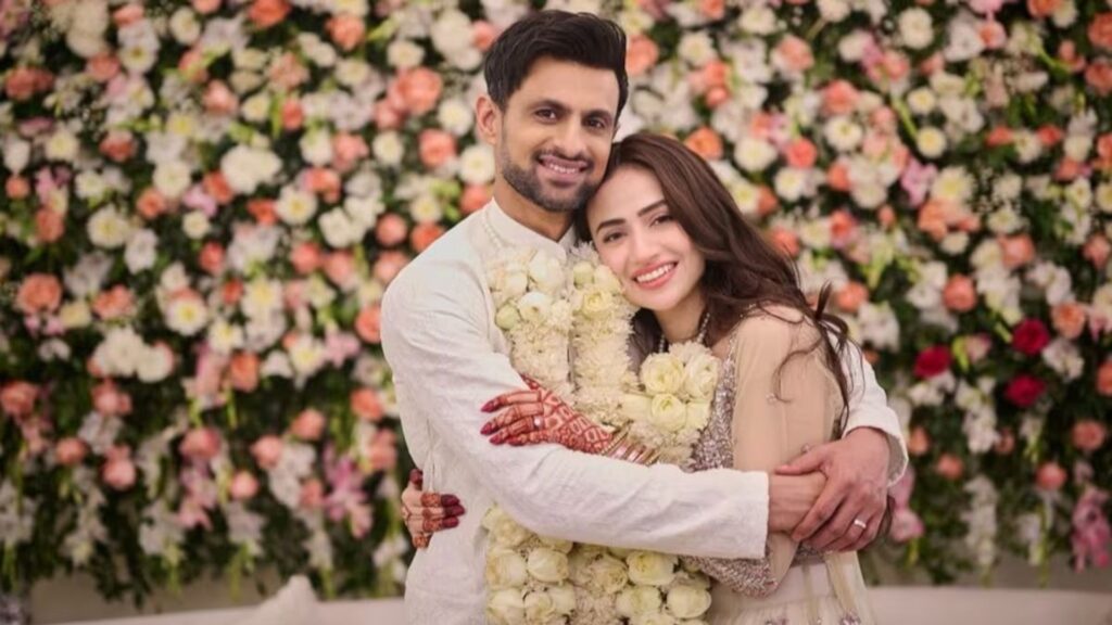 Shoaib Malik and Sana Javed