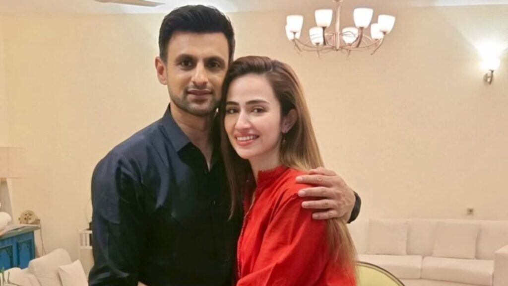 Shoaib Malik and Sana Javed